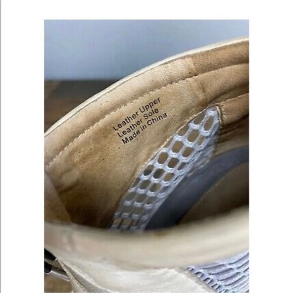 COPY - 10 LAMB “Bicara” booties stiletto heels peep toe zombie leather platform… - Picture 5 of 12